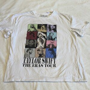 Taylor Swift White Tee with Gray Tour Logo
